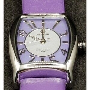 Ladies Pastorelli watch lavender band & face mother of pearl vintage PARTS ONLY